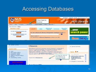 Accessing Databases 