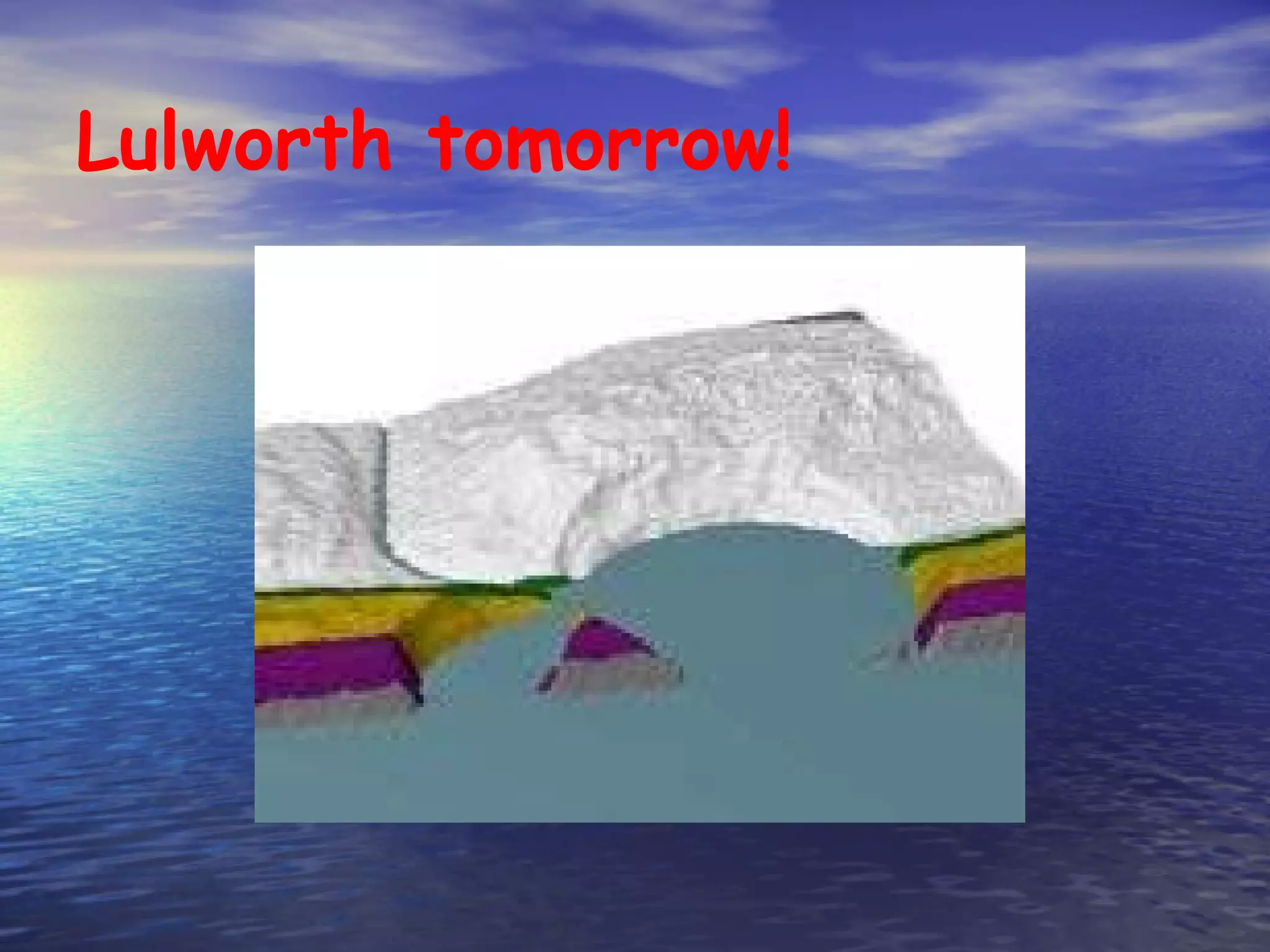 Lulworth tomorrow!  