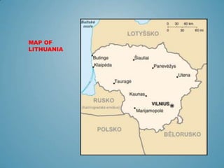 MAP OF
LITHUANIA
 