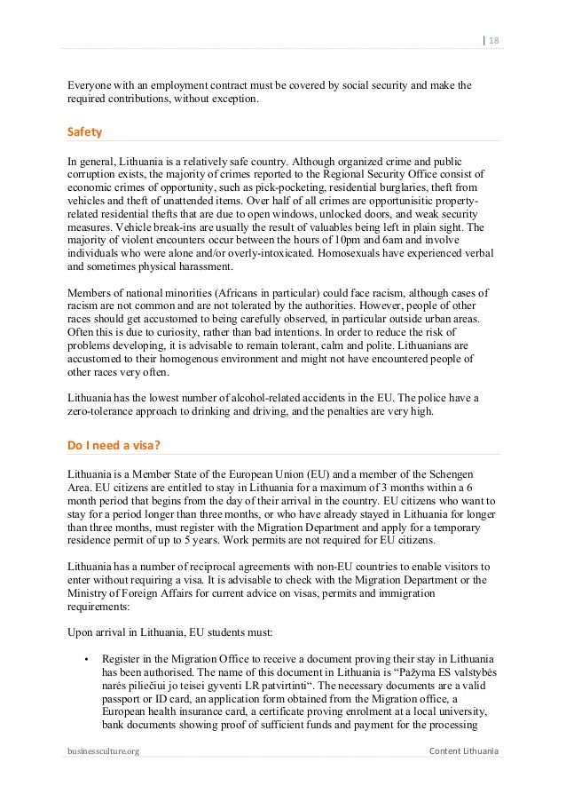 lithuanian business culture guide learn about lithuania lithuania address format