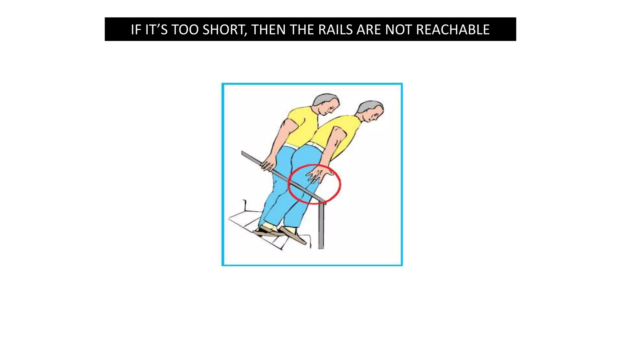 IF IT’S TOO SHORT, THEN THE RAILS ARE NOT REACHABLE
 