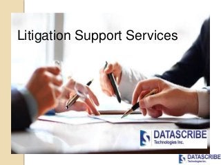 Litigation Support Services
 