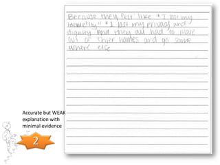 Accurate but WEAK
explanation with
minimal evidence


    2
 