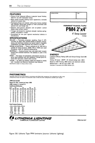 84 The Lit Interior
Figure 3.8. Lithonia Type PM4 luminaire (source: Lithonia Lighting).
 