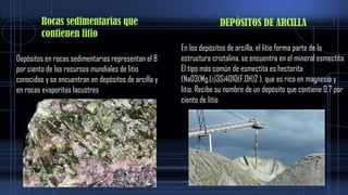 litio mineralogia y proceso de el mineral | PPTX