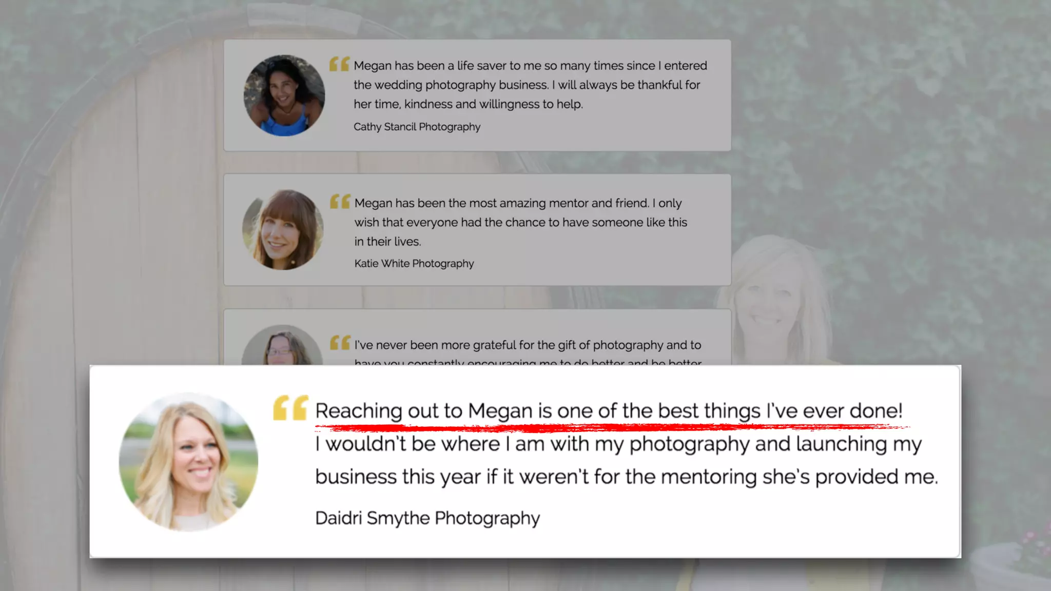 THE success of your
social proof lies in
your ability to demonstrate
the transformative effect
of the user journey created
by your product or service
 