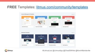 #LitmusLive @LitmusApp @ChadSWhite @KevinMandeville
FREE Templates: litmus.com/community/templates
 