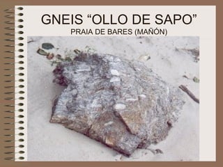 GNEIS “OLLO DE SAPO” PRAIA DE BARES (MAÑÓN) 