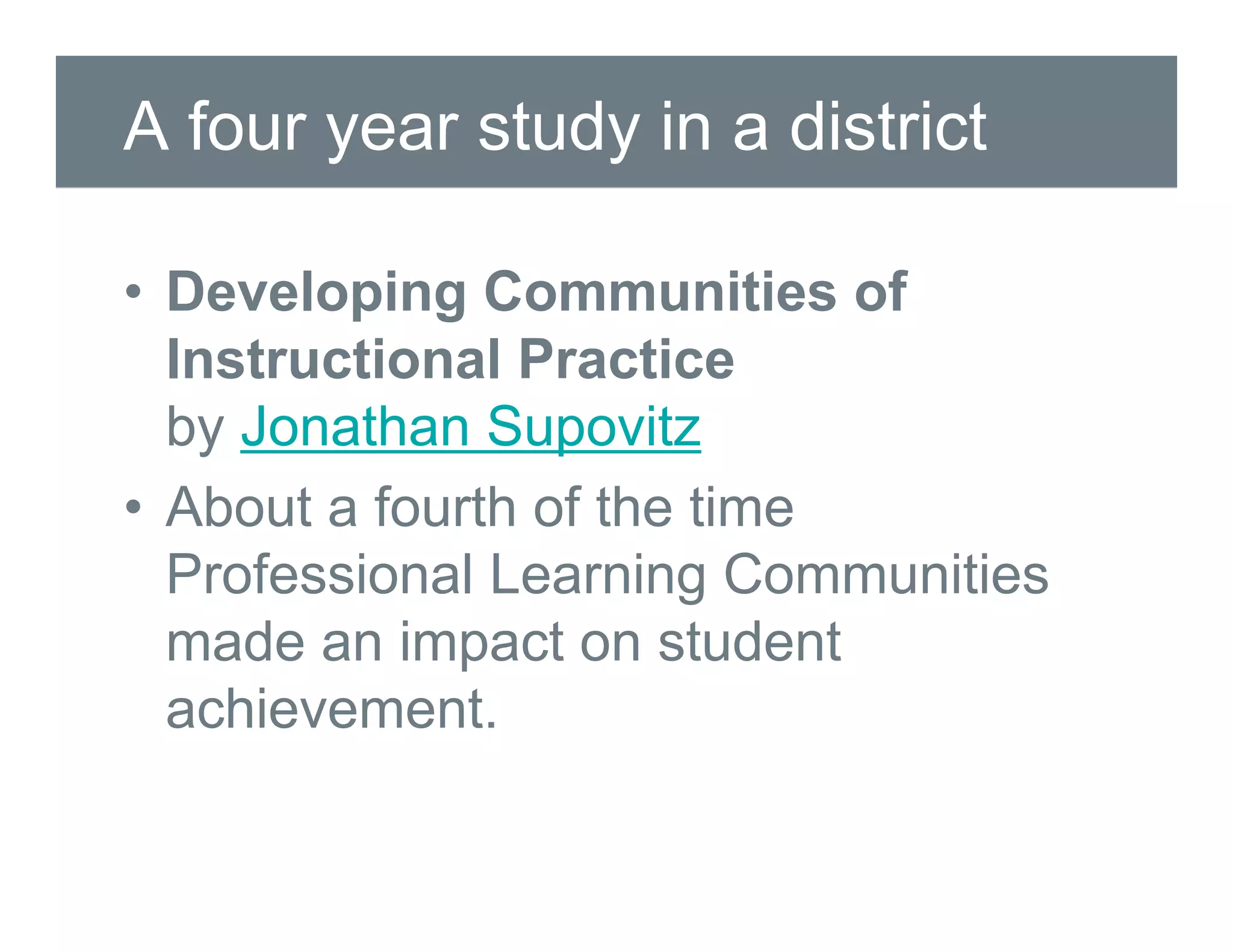 "But What are Your PLC's Talking About?"