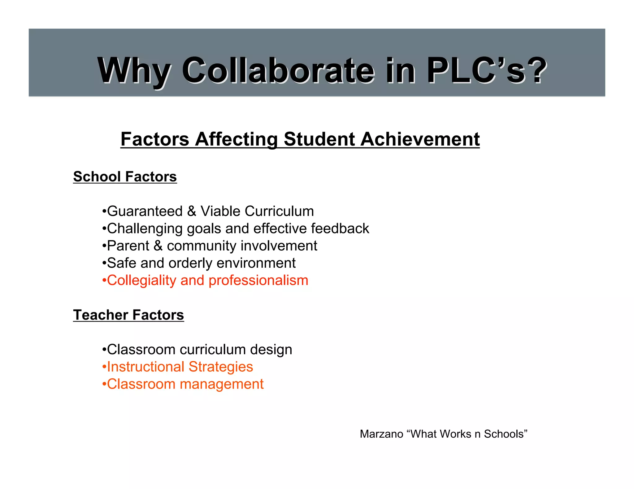 "But What are Your PLC's Talking About?"