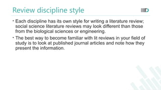 Comprehensive Guide to Conducting Effective Literature Reviews in ...