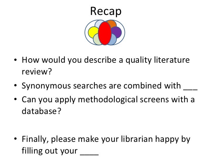 How to Conduct a Literature Review
