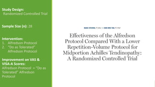 Review of Most Effective Tendon Loading Regimen for Treatment of Non ...