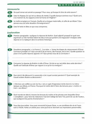 Littérature progressive niveau avancé