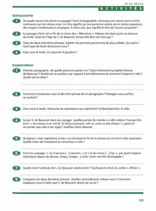 Littérature progressive niveau avancé