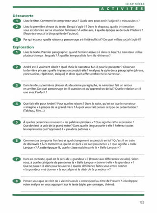 Littérature progressive niveau avancé