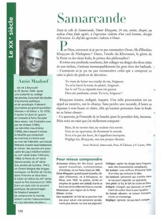 Littérature progressive niveau avancé