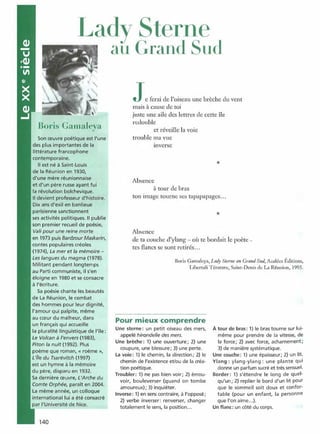 Littérature progressive niveau avancé