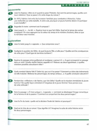 Littérature progressive niveau avancé