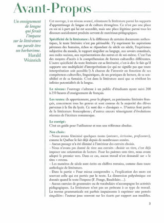 Littérature progressive niveau avancé