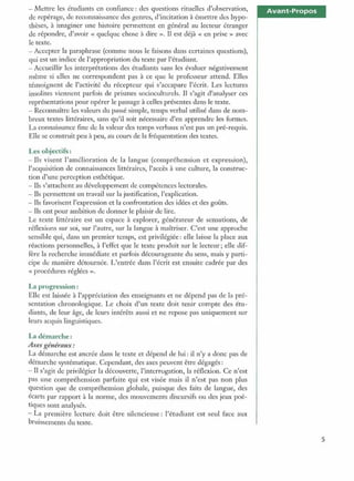 Littérature progressive niveau avancé