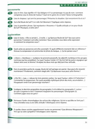 Littérature progressive niveau avancé