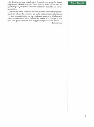 Littérature progressive niveau avancé