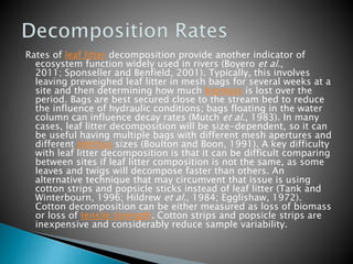 Litter decomposition and nutrient dynamics | PPTX