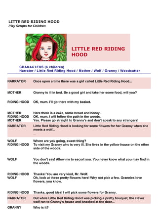 Litte Red Riding Hood - theatre 
