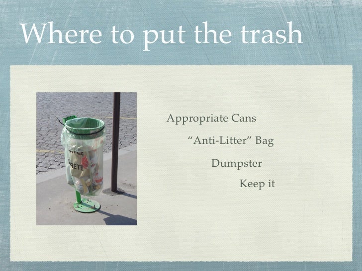 Littering Keynote