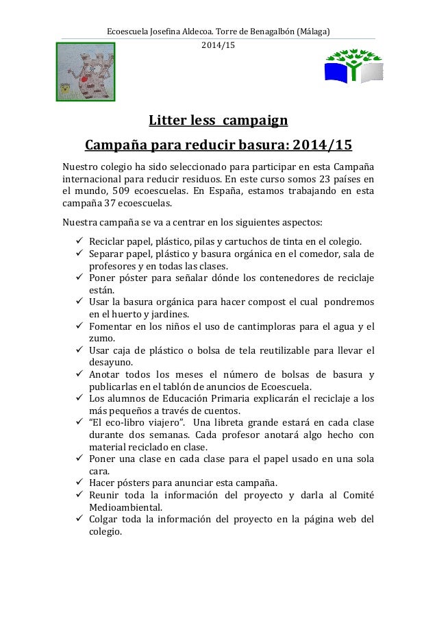 Litter less campaign en español