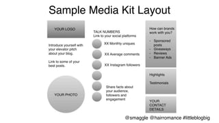 Sample Media Kit Layout!
@smaggle @hairromance #littleblogbig!
 