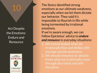 15 Rules for Modern Stoics | PPTX