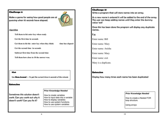 Little book of programming challenges | PDF