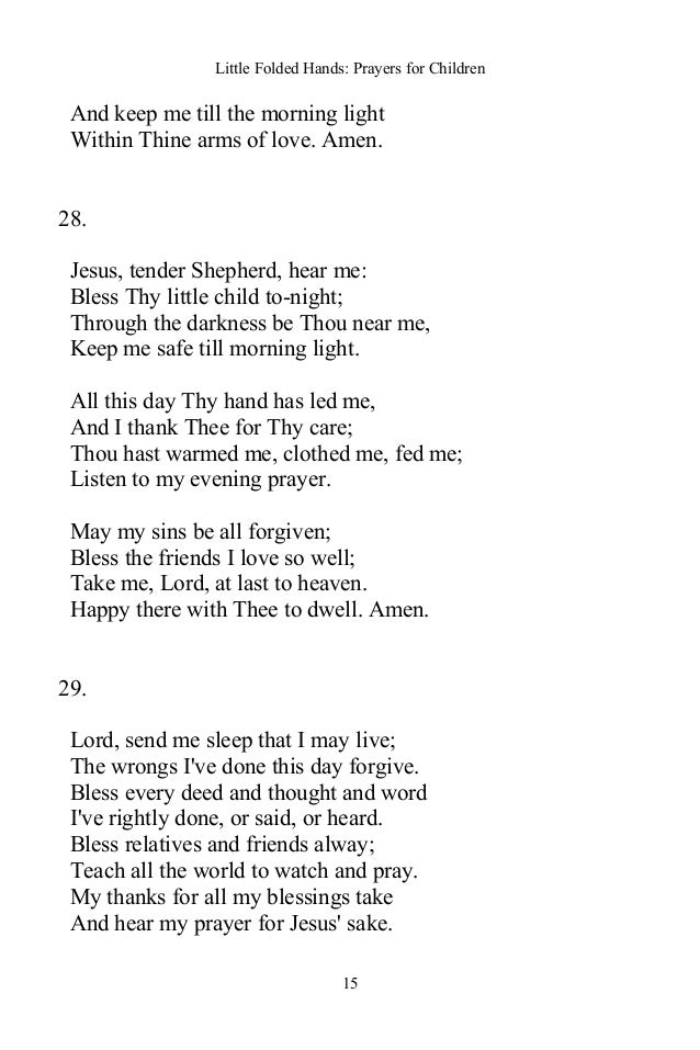 Little Folded Hands: Prayers for Children - Christian 