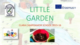 LITTLE
GARDEN
CLARA CAMPOAMOR SCHOOL 2015-16
 