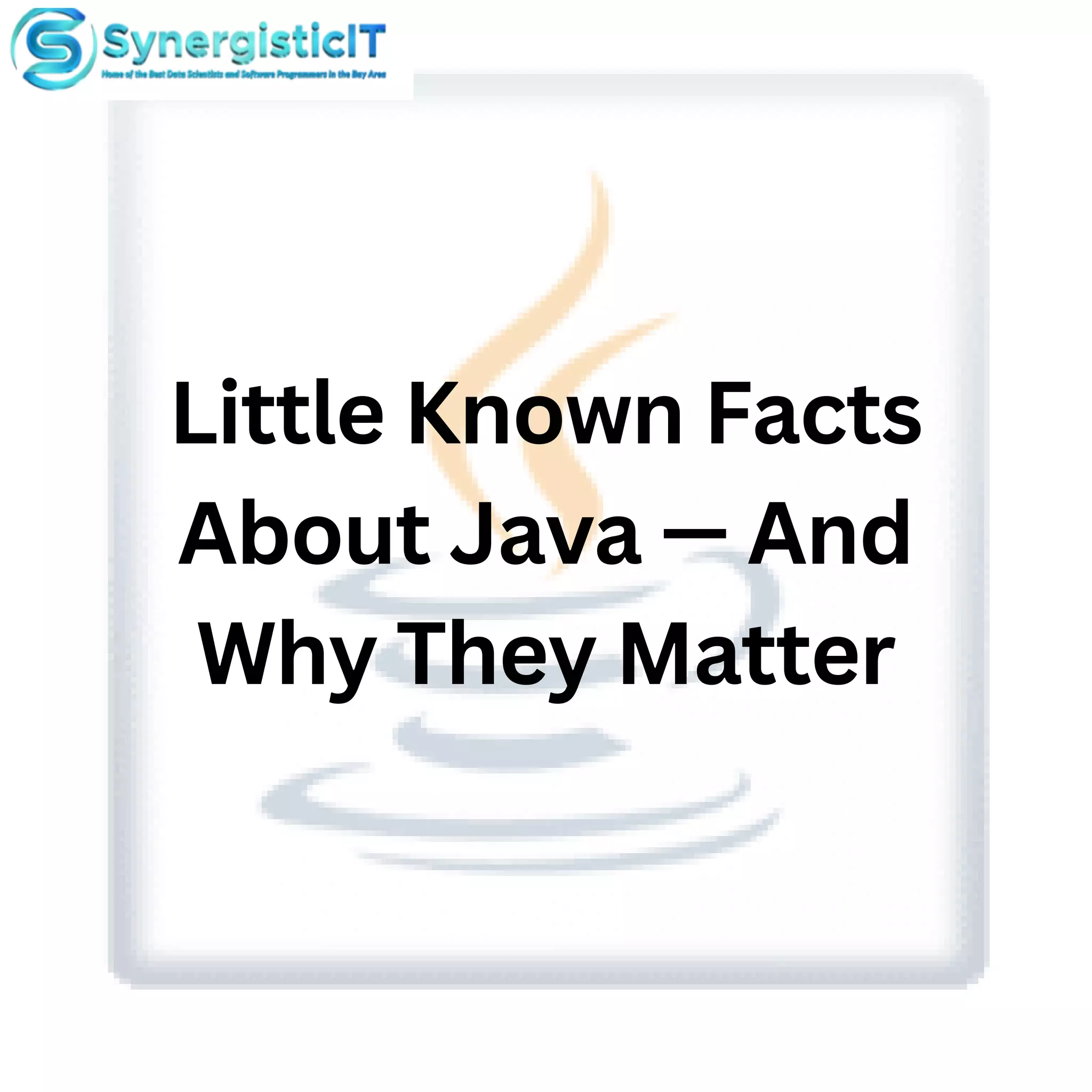 Little Known Facts About Java — And Why They Matter | PDF