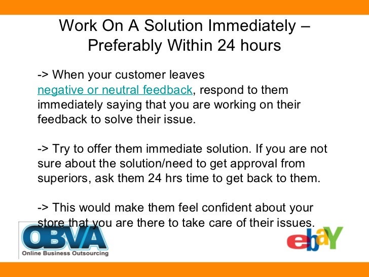 Little Known Smart Ways To Revise Negative Neutral Feedback Ebay