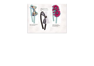 LT2082 - Laço Poá com Meio
                                Laço Cetim
                                Cores: Preto/Branco,Vermelho/
                                Preto




LT2037 - Laço Cetim Estampado                                   LT2078 - Flores Camurça
Cores: Várias Estampas                                          Cores: Turquesa/Pink, Turquesa
                                                                Azul, Turquesa Vermelho
 