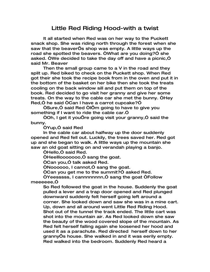 Little red riding hood