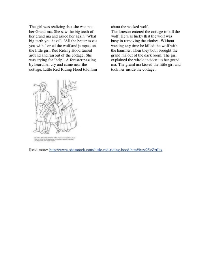 little red riding hood summary little red riding hood summary