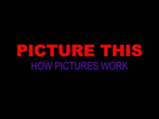 PICTURE THIS
HOW PICTURES WORK
 