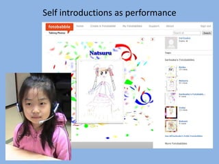Self introductions as performance