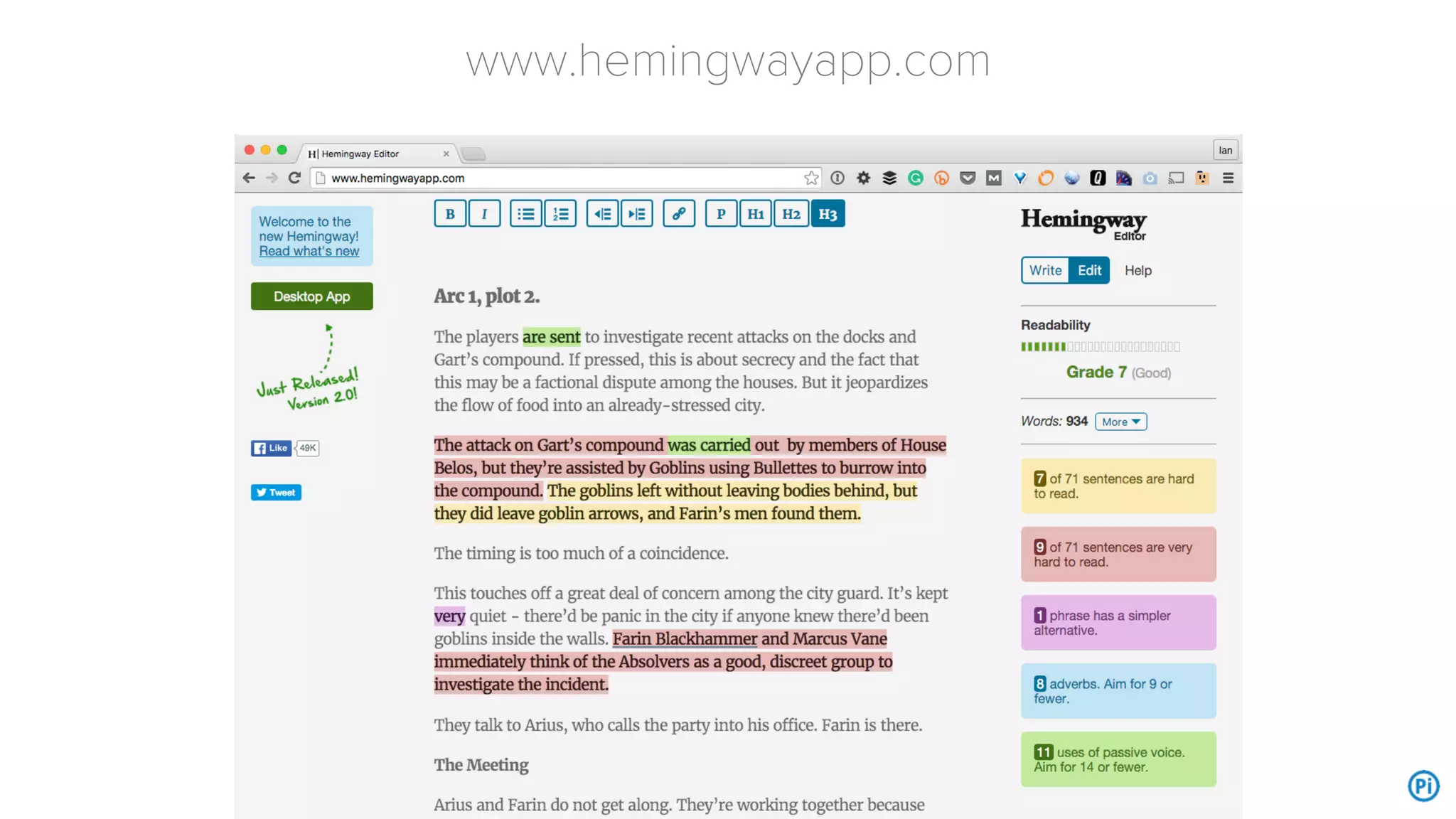 1. Simplify your language
 