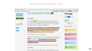 1. Simplify your language
 