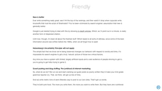 Second, use headings to organize your prose
 