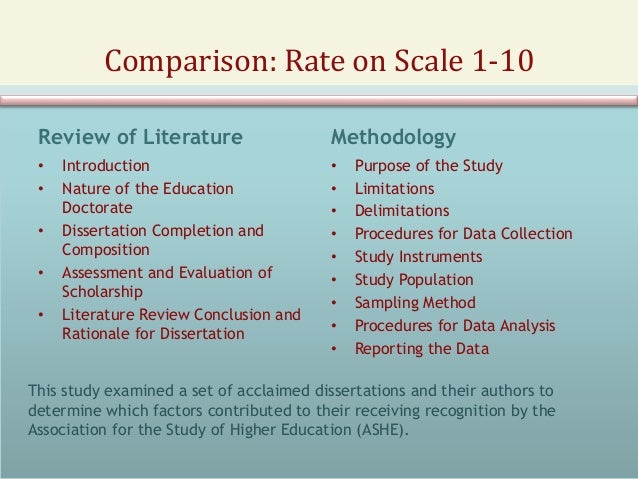 Doctoral literature review