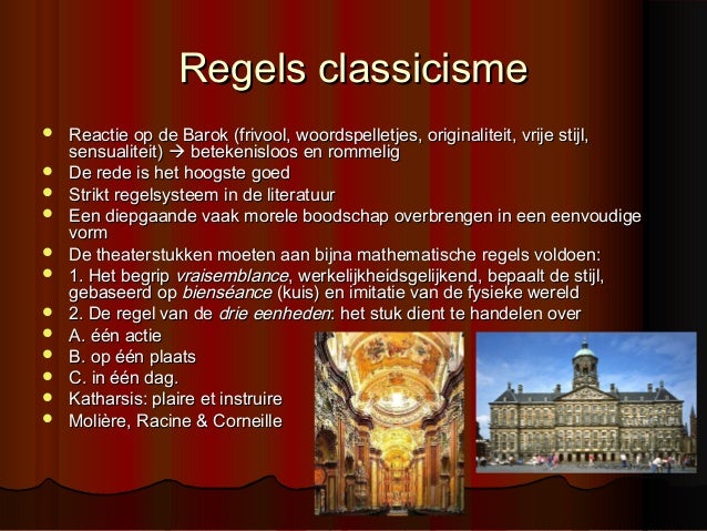 Classicisme XVIIe eeuw (Molière)