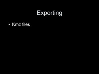 Exporting Kmz files 