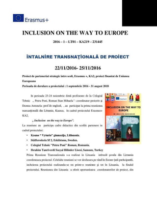 Lituania  - Transnational Meeting